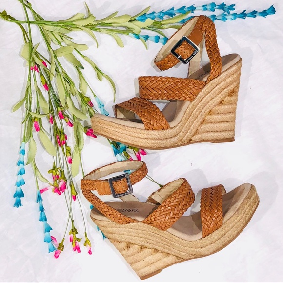 Michael Kors “Juniper” Woven Wedge Sandals - 7.5M - Picture 4 of 7